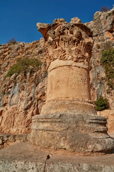 Ruinas de Cesarea de Filipos en el Golán, Israel — Foto de Stock