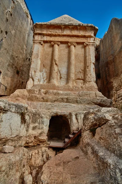 Jerusalén - 11 de noviembre de 2016: Tumba de Zacarías, Jerusalén —  Fotos de Stock