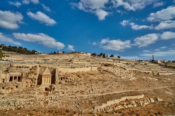 Jerusalem - 11 November 2016: Oljeberget Visa, Jerusalem — Stockfoto