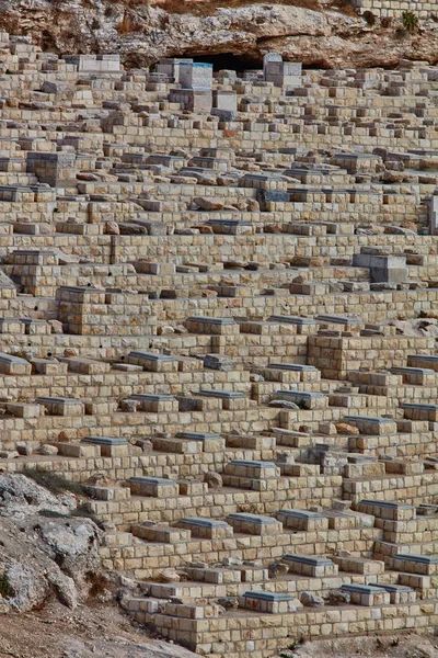 Jerusalén - 11 de noviembre de 2016: Vista del monte de las aceitunas, Jerusalén — Foto de Stock