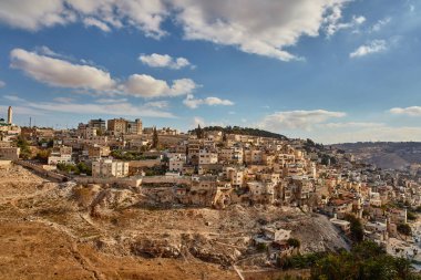 Jerusalem - 11 Kasım, 2016: Mount of olives görünümü, Jerusalem
