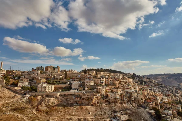 Jerusalém - 11 de novembro de 2016: Vista do Monte das Oliveiras, Jerusalém — Fotografia de Stock