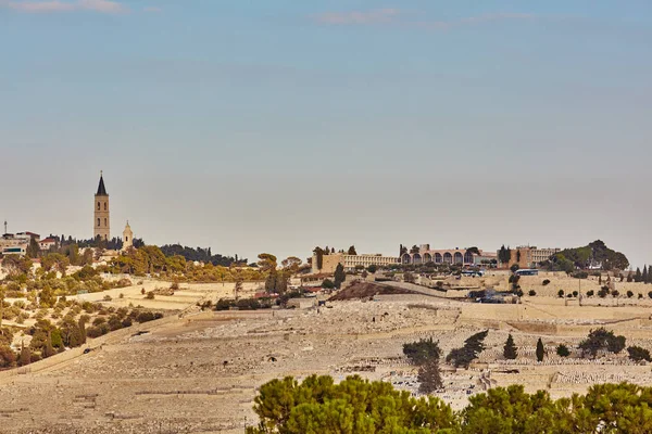 Jerusalem - 11 November 2016: Oljeberget Visa, Jerusalem — Stockfoto