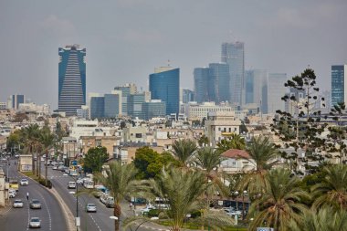 Tel Aviv - 25 Ekim, 2016: Tel Aviv Şehir Manzaralı