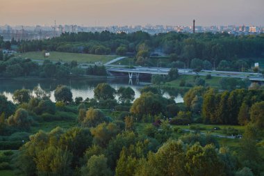 Moskova gün batımı görünümü