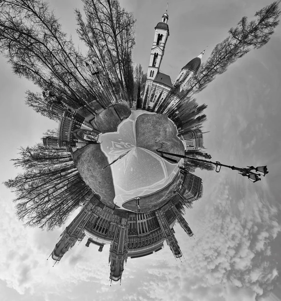 Tsaritsino архітектурною пам'яткою міста в Москві, невеликий планети Bw — стокове фото