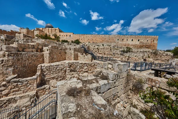 Gerusalemme - città di Davide scavi — Foto Stock