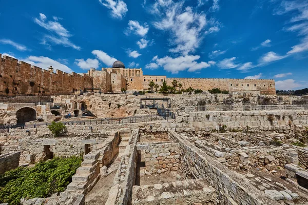 Jerusalem - staden av David utgrävningar — Stockfoto