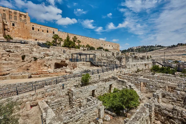 Jerusalén - ciudad de David excavaciones — Foto de Stock