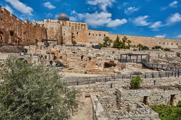 Jerusalén - ciudad de David excavaciones — Foto de Stock