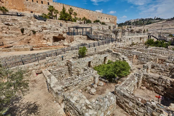 Gerusalemme - città di Davide scavi — Foto Stock