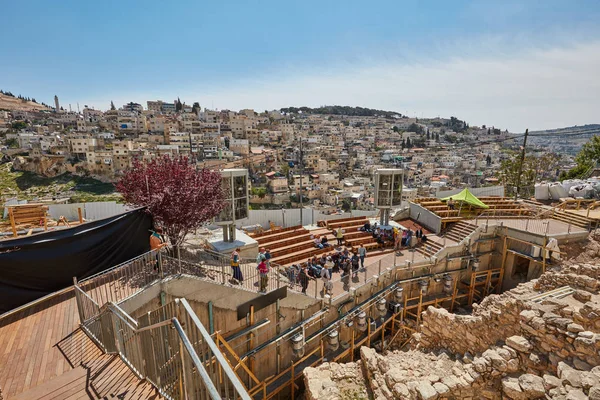 Vale de Kidron, cidade de Jerusalém — Fotografia de Stock