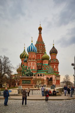 Moskova - 04,04,2017: Moskova Kızıl Meydan