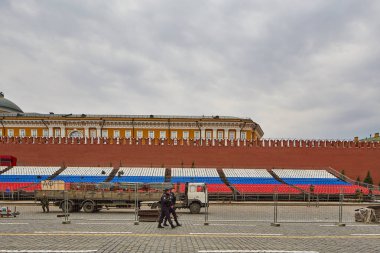 Moskova - 04,04,2017: Moskova Kızıl Meydan