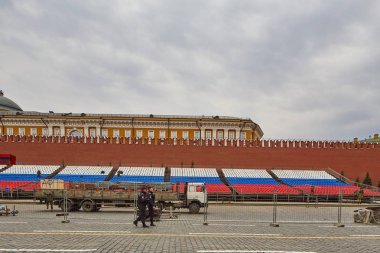 Moskova - 04,04,2017: Moskova Kızıl Meydan
