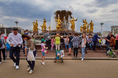 Moskova - 04,04,2017: Rusya, Moskova, Fuar park Merkezi