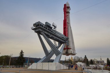 Moskova - 04,04,2017: Rusya, Moskova, Fuar park Merkezi