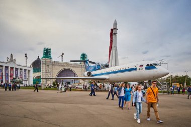 Moskova - 04,04,2017: Rusya, Moskova, Fuar park Merkezi