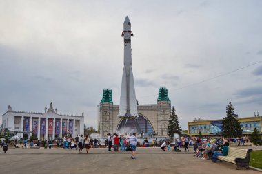 Moskova - 04,04,2017: Rusya, Moskova, Fuar park Merkezi