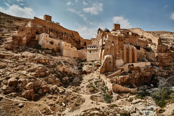 Монастирі Мар Саба в пустелі (Ізраїль) — стокове фото
