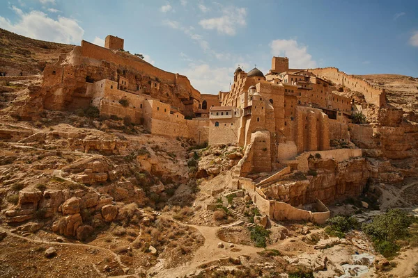 Монастирі Мар Саба в пустелі (Ізраїль) — стокове фото