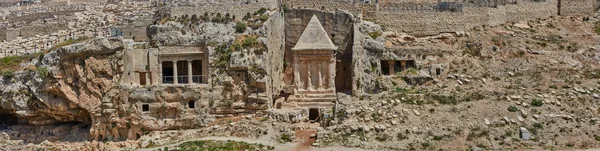 Panorama de la ciudad vieja de Jerusalén — Foto de Stock