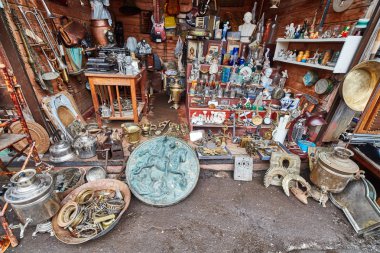 Moskova - 22.04.2017: Izmailovsky Kremlin, Moskova pazarında