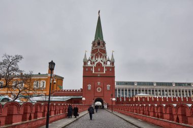 Moskova - 15.04.2017: Moskova Kremlin, kış