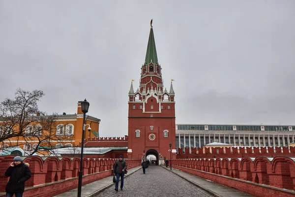 Moskwa - 15.04.2017: Moskiewski Kreml, czas zimowy — Zdjęcie stockowe