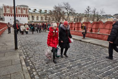 Moskova - 15.04.2017: Moskova Kremlin, kış
