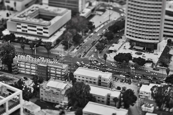 Tel Aviv - 10.06.2017 : Vue aérienne sur les routes et les propriétés de Tel Aviv — Photo