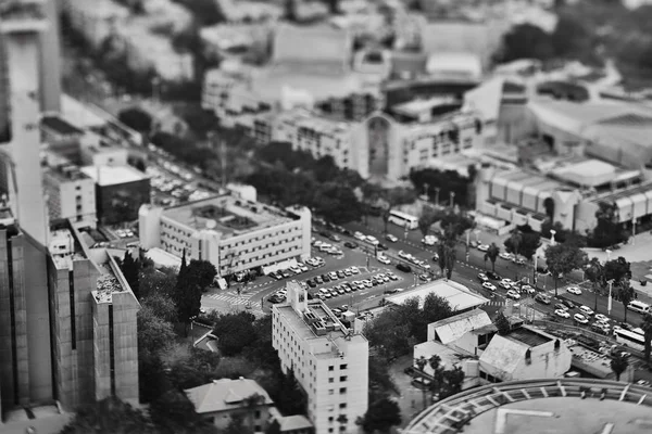 Тель-Авив - 10.06.2017: Вид с воздуха на Тель-Авивские дороги и недвижимость — стоковое фото