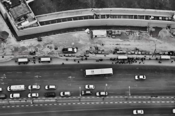 Tel Aviv - 10.06.2017: Vista aérea sobre as estradas e propriedades de Tel Aviv — Fotografia de Stock