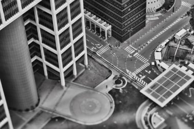 Tel Aviv - 10.06.2017: Tel Aviv yollar ve propert havadan görünümü