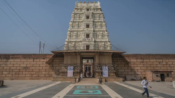 Vrindavan Ottobre 2017 Gente Strade Rurali Vrindavan India — Video Stock