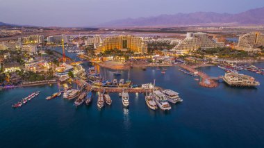 Eilat, İsrail, hava aracı görüntüsü