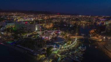 Eilat, İsrail, hava aracı görüntüsü
