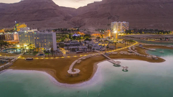 Mar Morto Israele Veduta Aerea Drone — Foto Stock