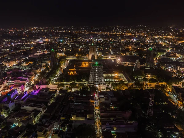 Madurai Hindistan Daki Menaka Tapınağı Hava Aracı Görüntüsü Telifsiz Stok Fotoğraflar