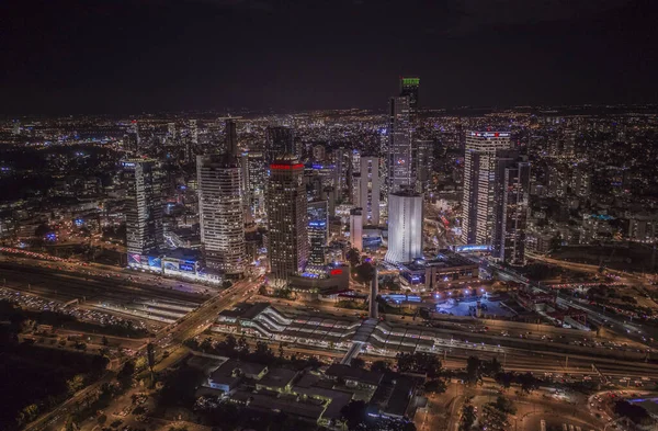 Tel Aviv Ramat Gan Şehir Merkezi Hava Aracı Görüntüsü Telifsiz Stok Imajlar