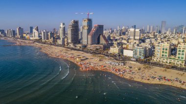 Tel aviv gezinti güvertesi, İsrail, hava aracı görüntüsü