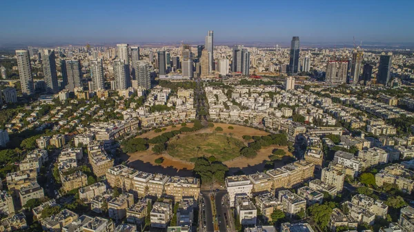 Tel Aviv Şehir Merkezi Srail Hava Aracı Görüntüsü Telifsiz Stok Imajlar