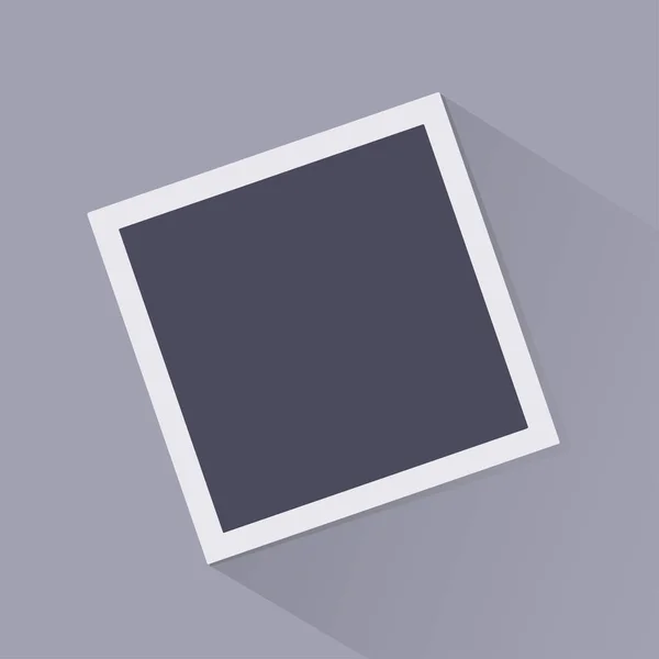 Fotoram med skugga på en grå bakgrund, vektor-mall för din snygga foton eller bilder, Eps10 — Stock vektor