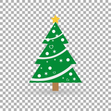 Yılbaşı ağacı süsleri ve Yılbaşı ile ayrı tut moduyla arka planda, şık vektör çizim, Eps10 zarif