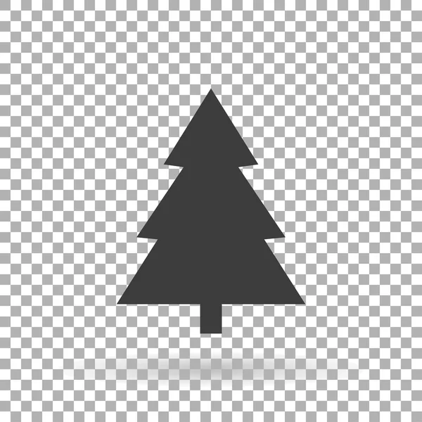 Weihnachtsbaum-Ikone und Neujahr auf isoliertem Hintergrund, stilvolle Vektorillustration, Eps10 — Stockvektor