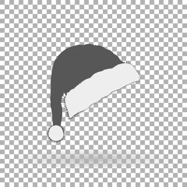 Santa Claus kalap ikonra a karácsonyi és újévi elkülönítése háttér vektor illusztráció Eps10 — Stock Vector