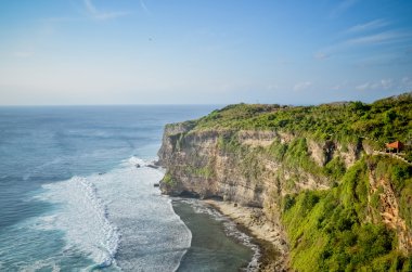 Doğa Manzaralı ve deniz cliff ve Bali Deniz Manzaralı 
