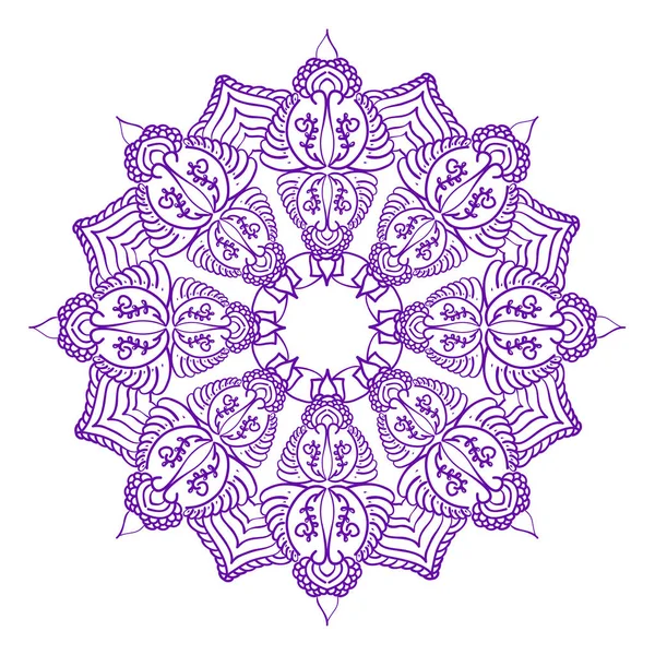 Ornement mandala. Modèle rond . — Image vectorielle