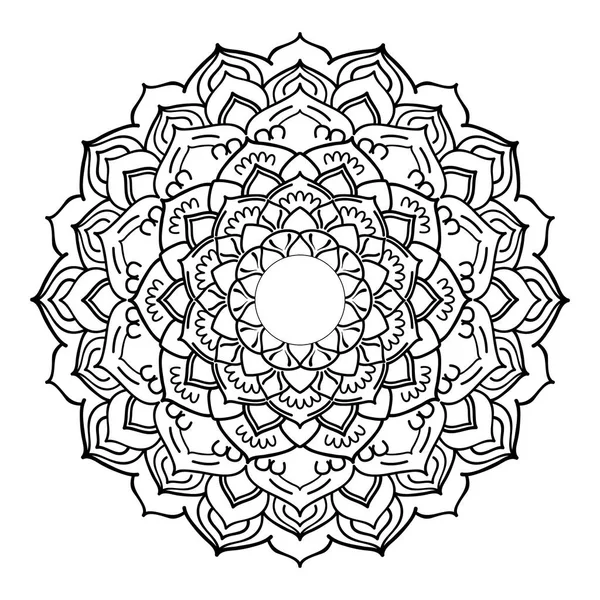 Mandala ornament. Round template — Stock Vector