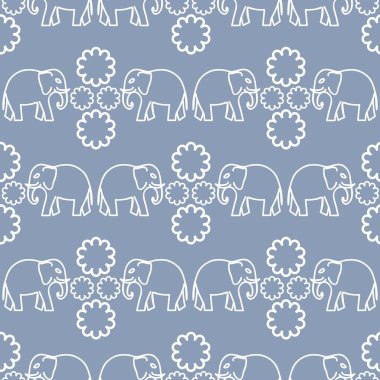 Fil. Yoga poster için şark süsleme